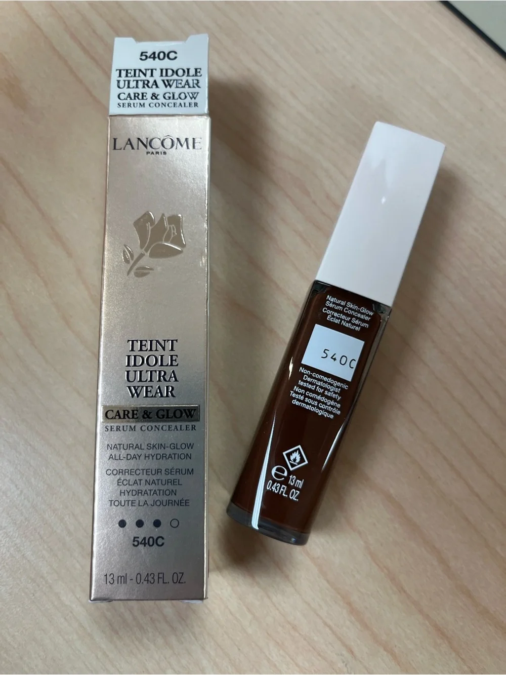 Lancome Teint Idole Ultra Wear Care & Glow Serum Concealer ~0.43 fl oz 540C